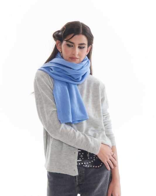 Bufanda 100% Cashmere Rosalia indigo