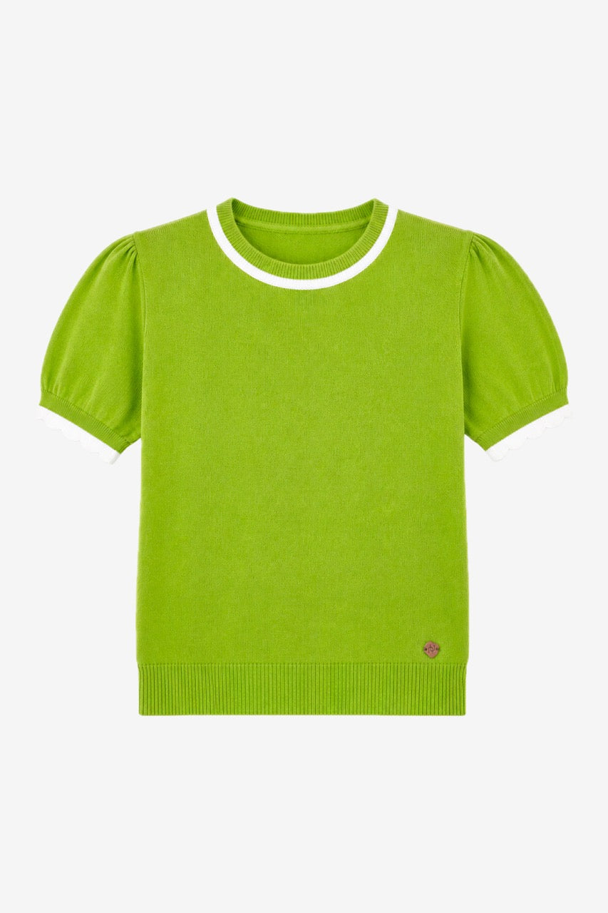 Top Algodón Brera Pistacho
