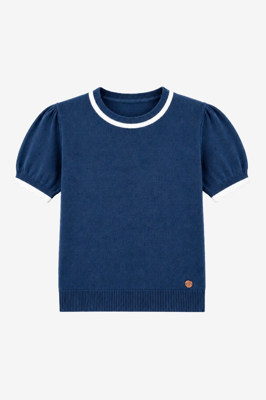 Top Algodón Brera Azul