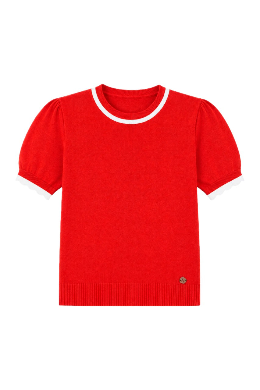 Top Algodón Brera Rojo