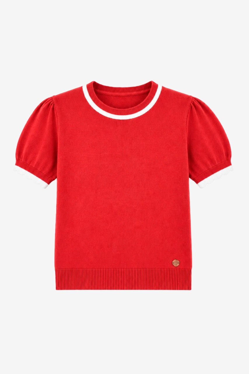 Top Algodón Brera Rojo