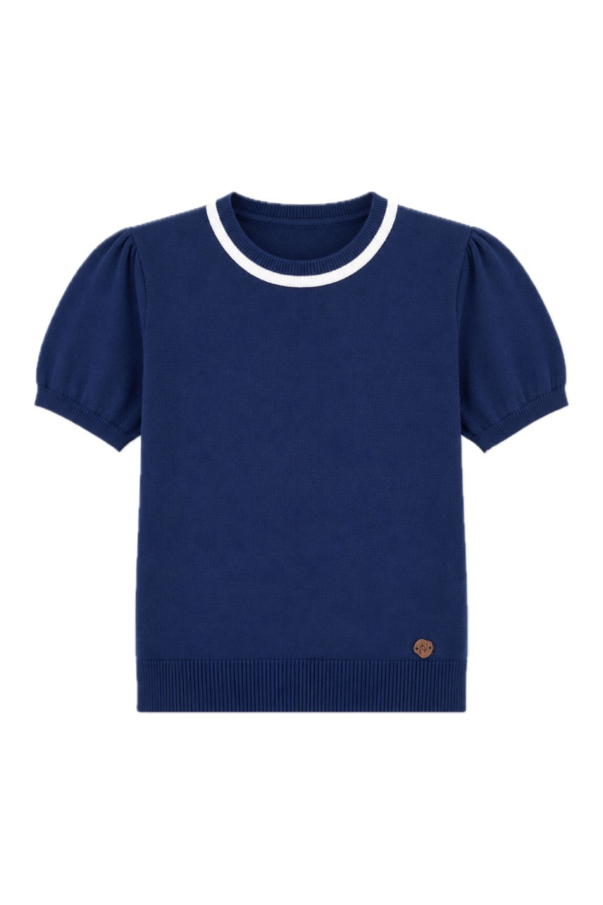 Top Algodón Brera Azul