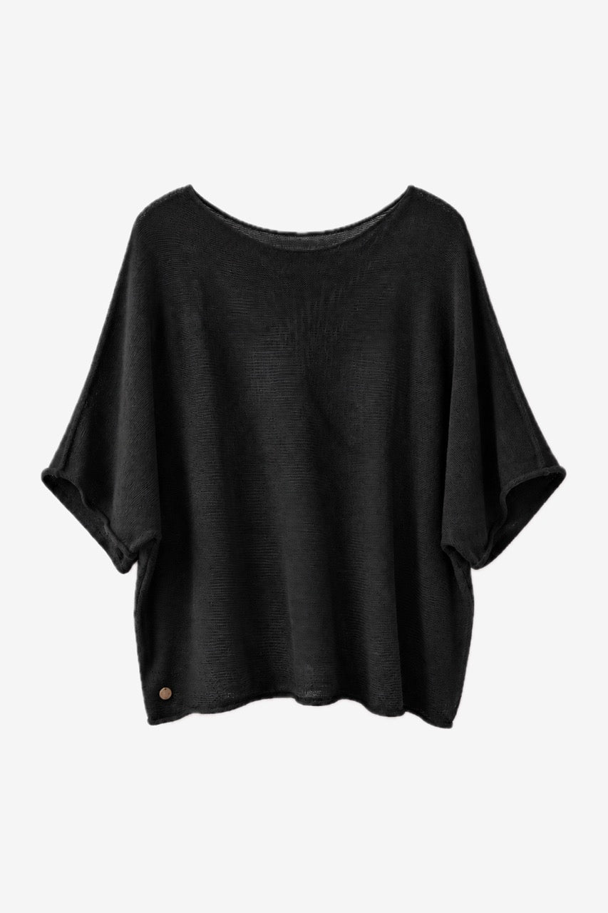 Top Algodón Ada Negro