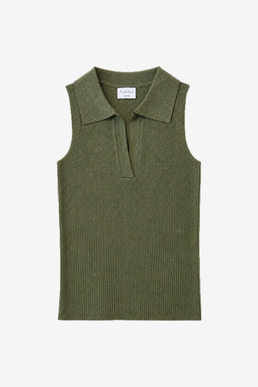 Top Lino Mali Oliva