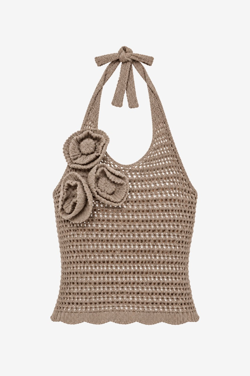 Top 100% Algodón Giuliana Beige