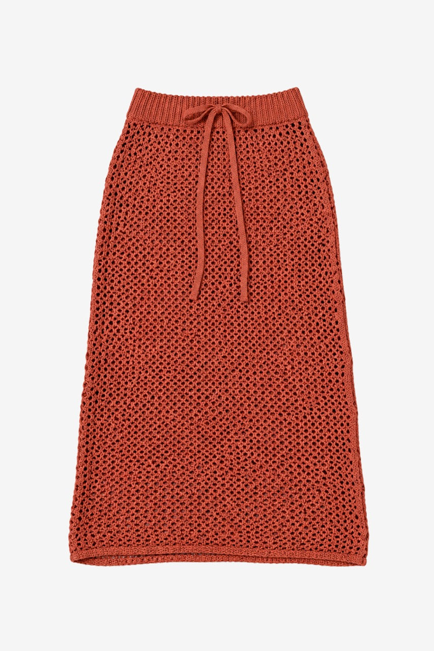 Falda Algodón Kika Terracota