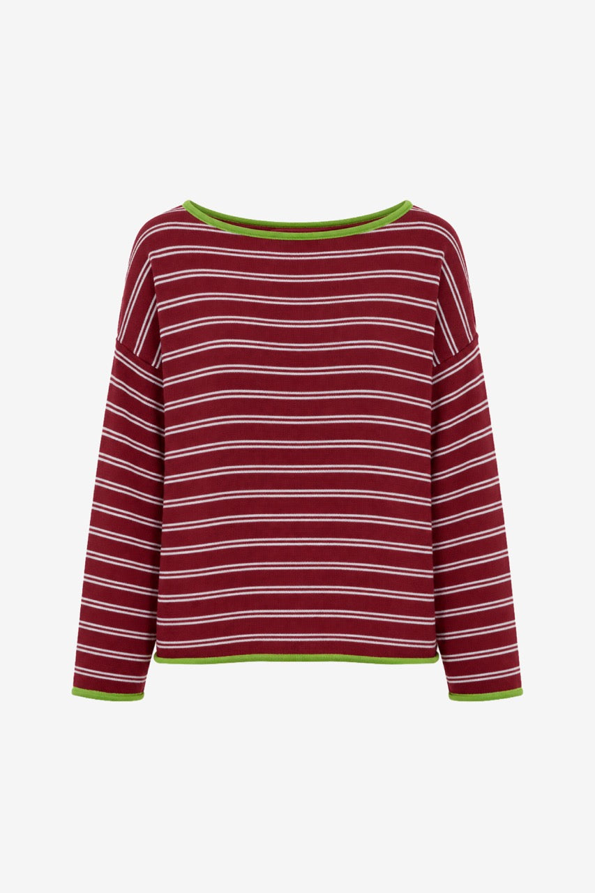Sweater Algodón Nemi Burdeo