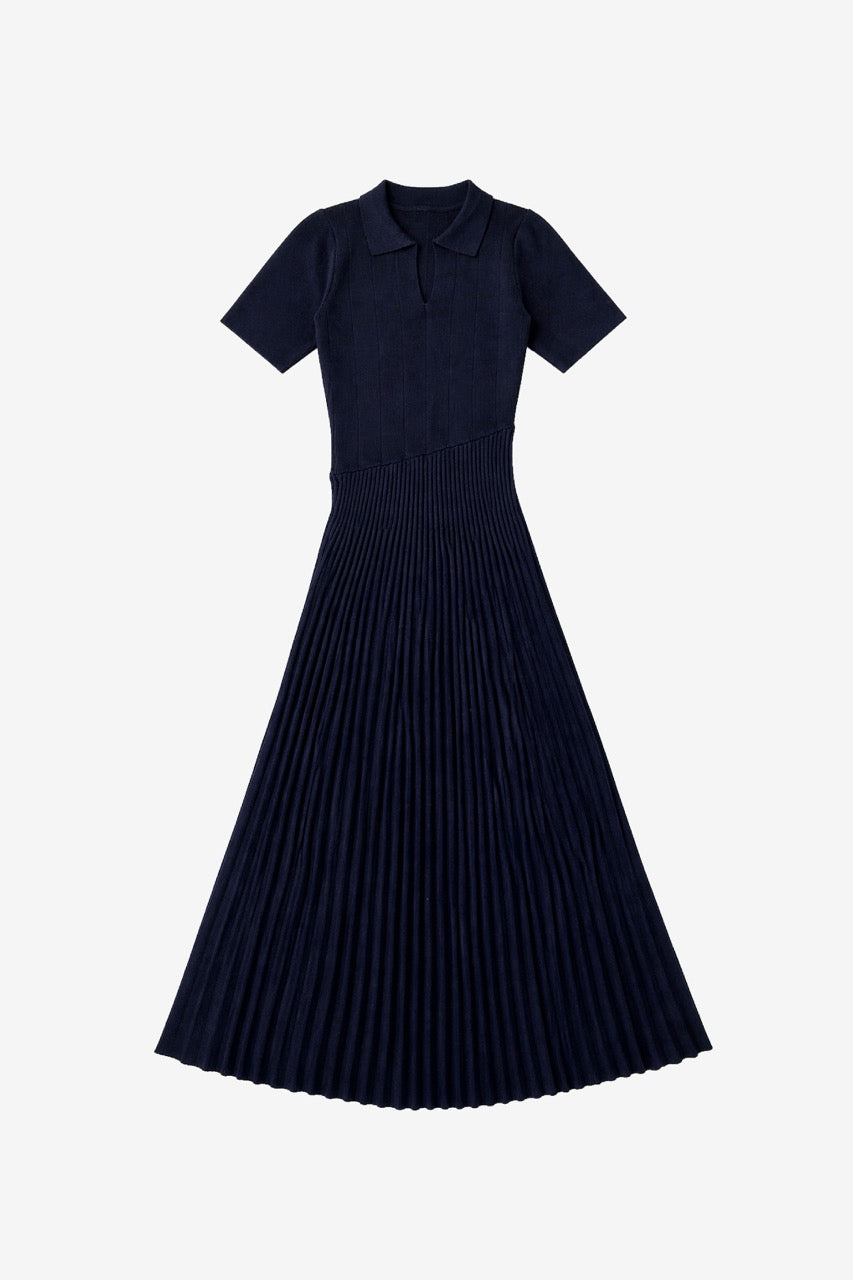 Vestido Viscosa Vetra Azul Marino