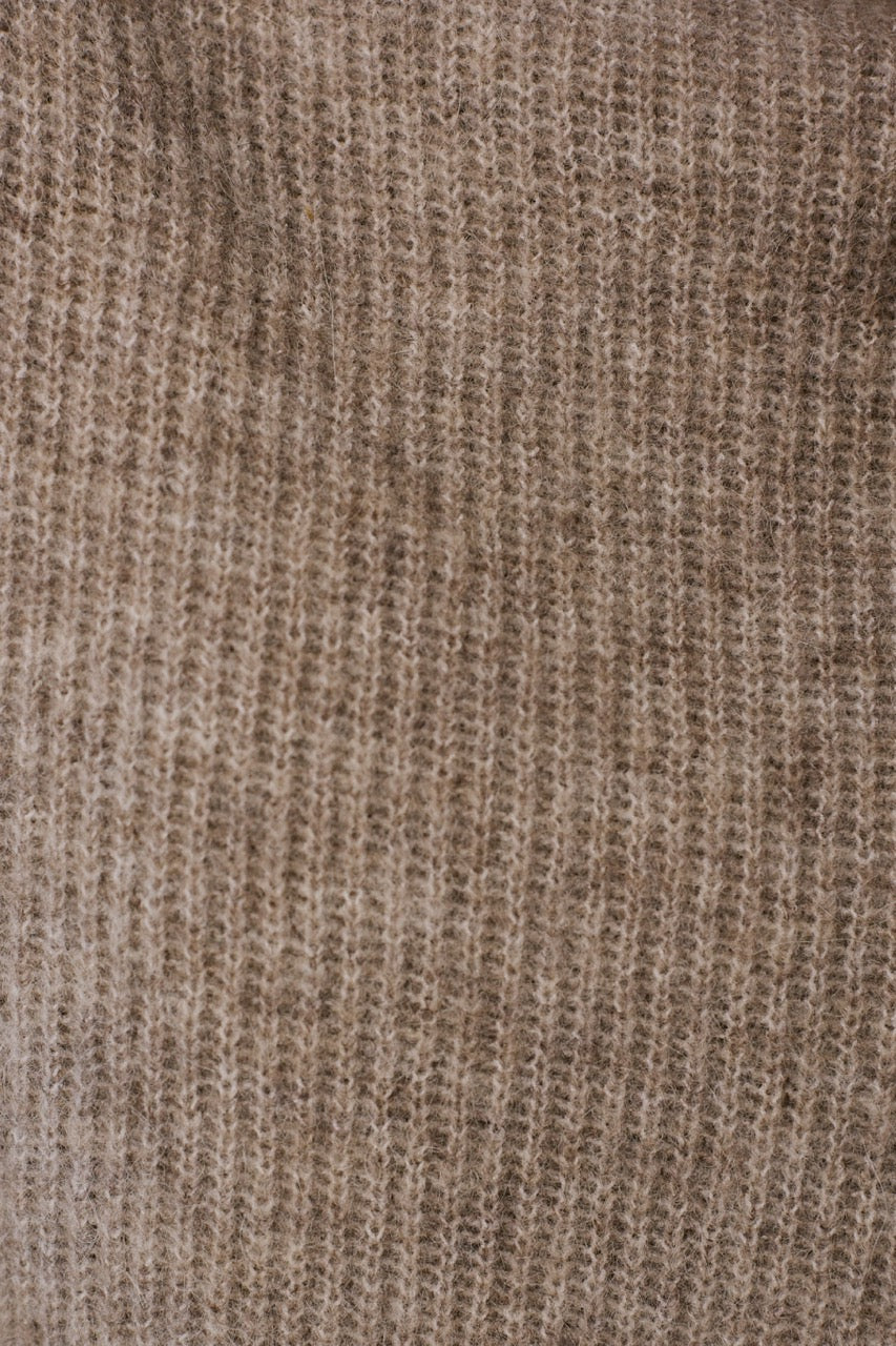 Sweater Blend Alpaca y Lana Andor Beige Detalle 2