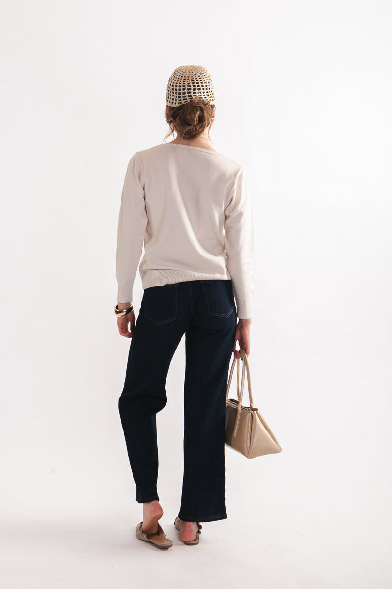 Sweater Lana Grete Crudo Vista Posterior