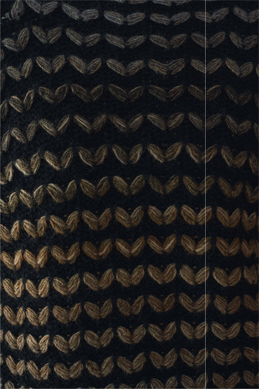 Sweater Blend Lana Novara Negro Detalle