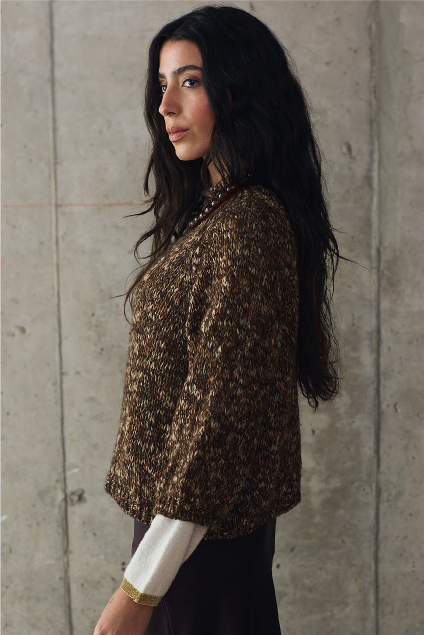 Sweater Blend Lana Palermo Café ista Lateral