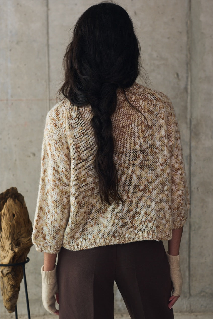 Sweater Blend Lana Palermo Crudo Vista Posterior