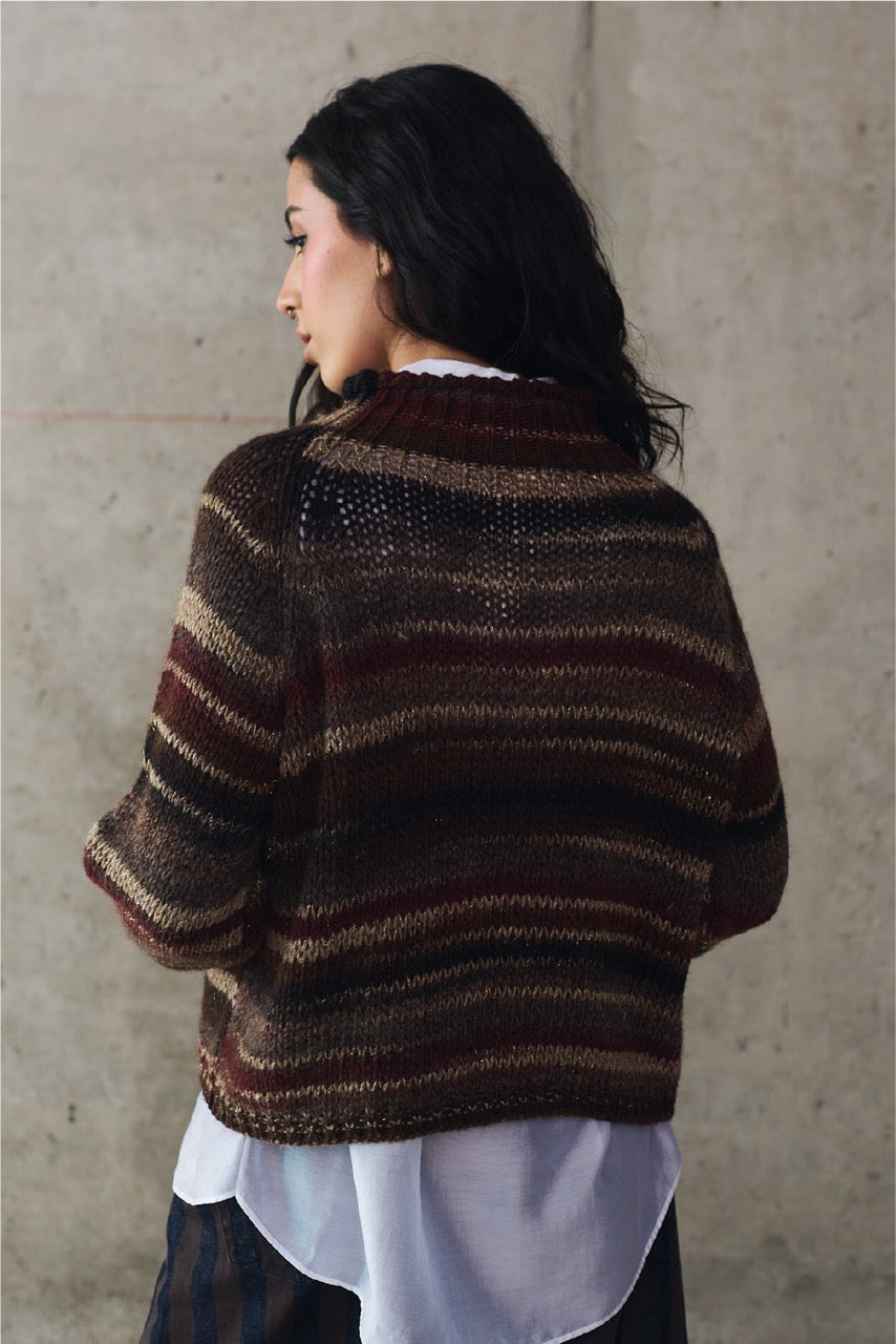 Sweater Blend Lana Varese Café Vista Posterior