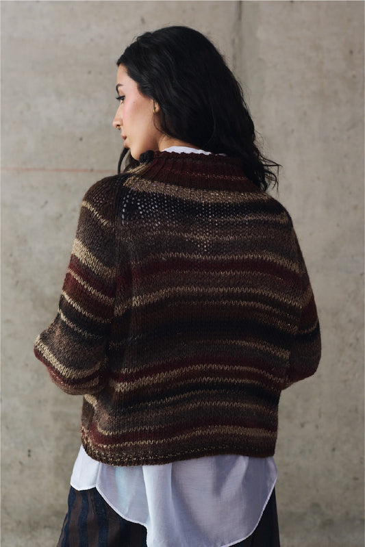 Sweater Blend Lana Varese Café Vista Posterior