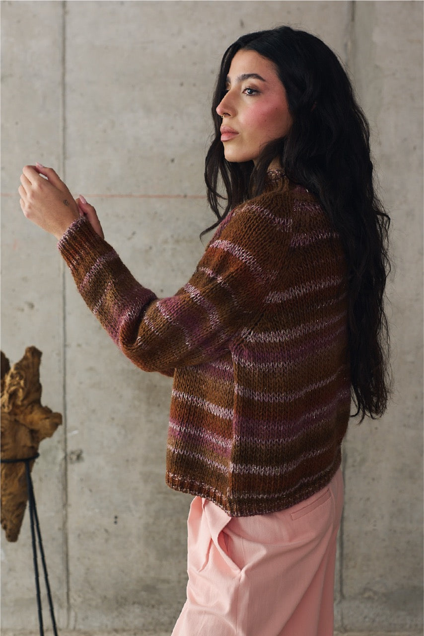 Sweater Blend Lana Varese Camel Vista Lateral
