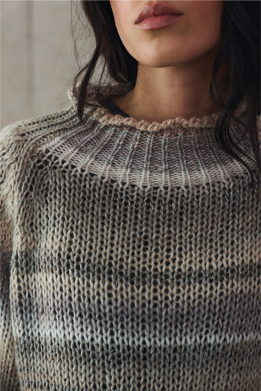 Sweater Blend Lana Varese Gris Detalle