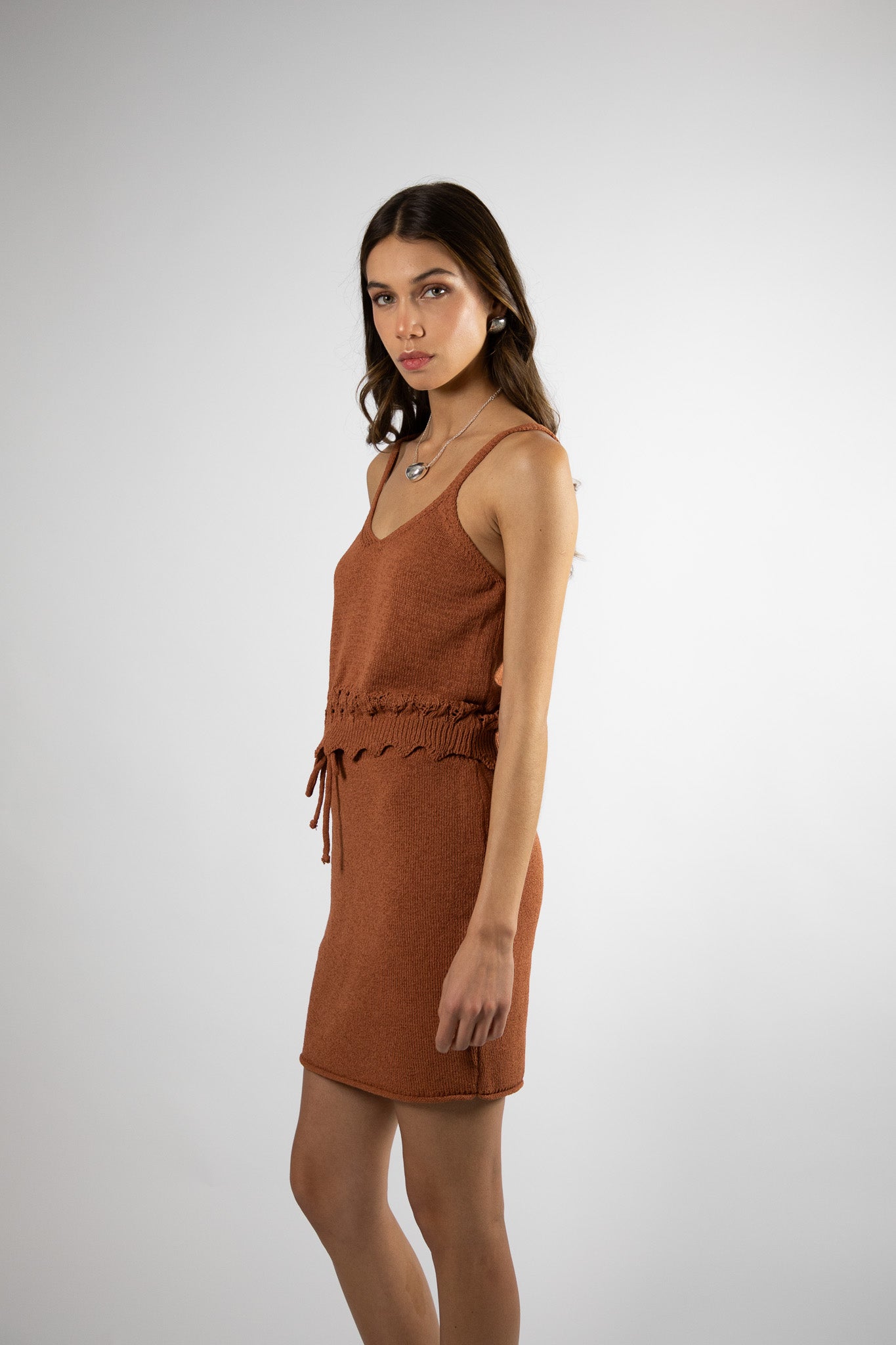 Top Algodón Daniela Camel