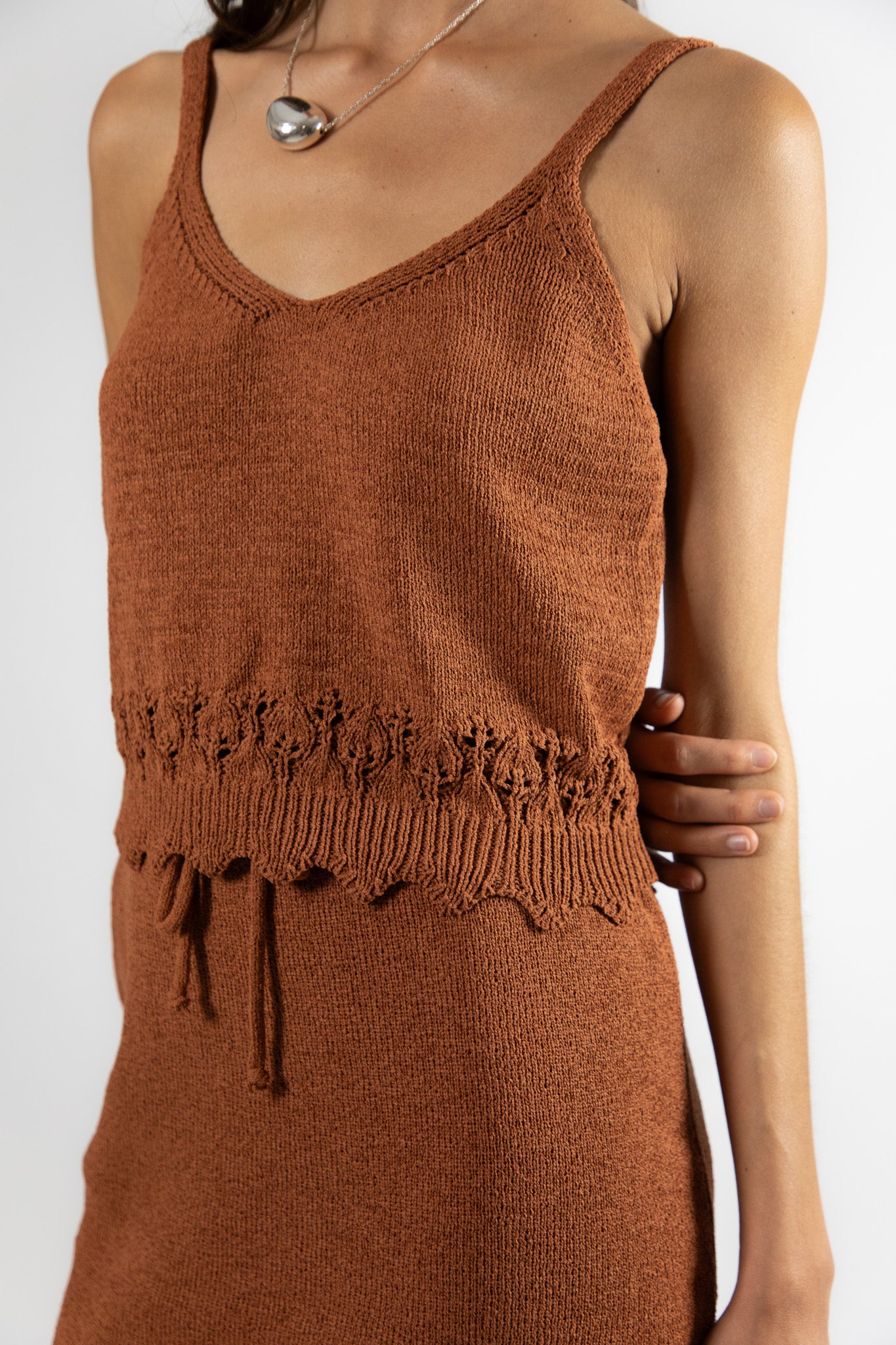 Top Algodón Daniela Camel