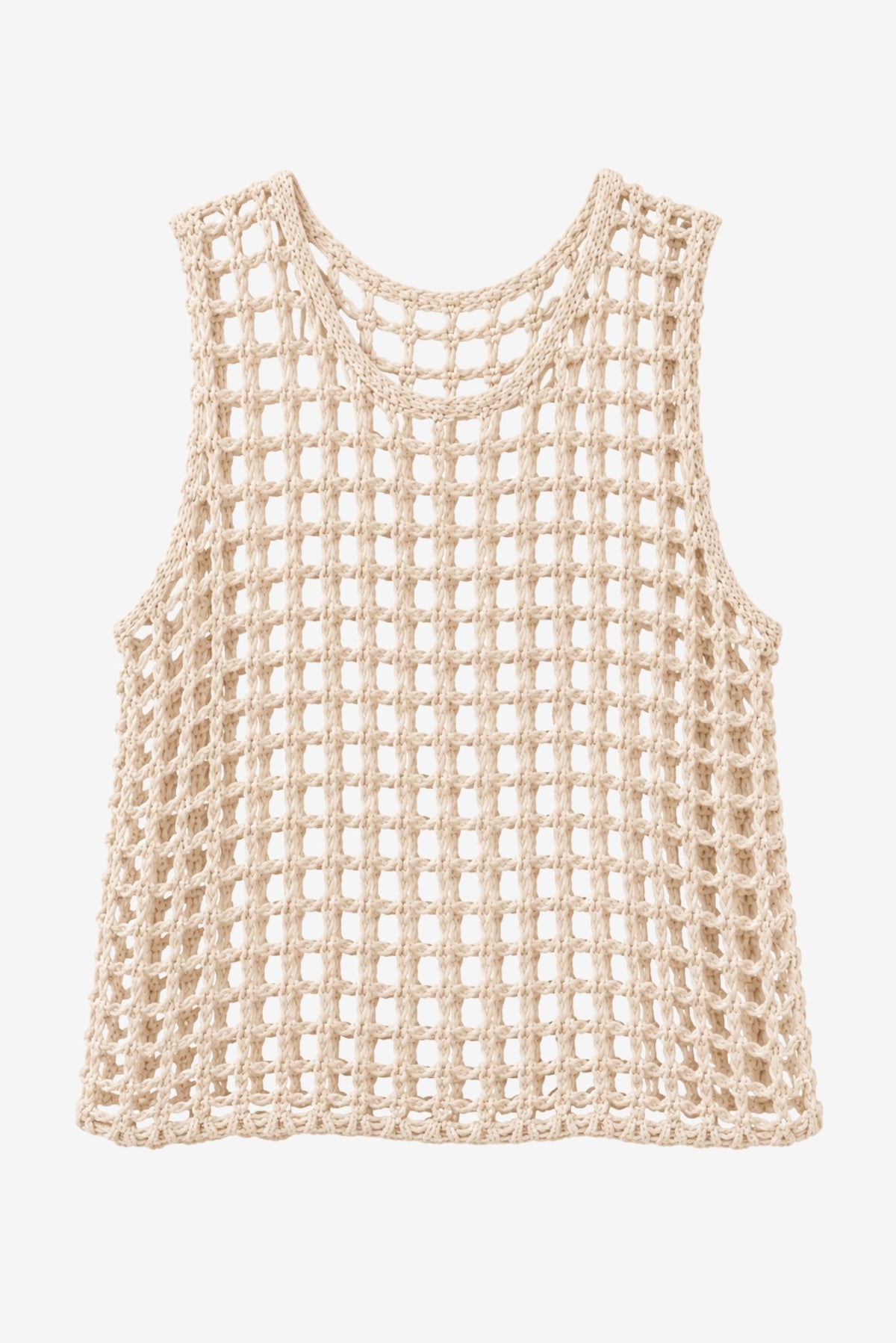 Top Sin Manga Poli Beige