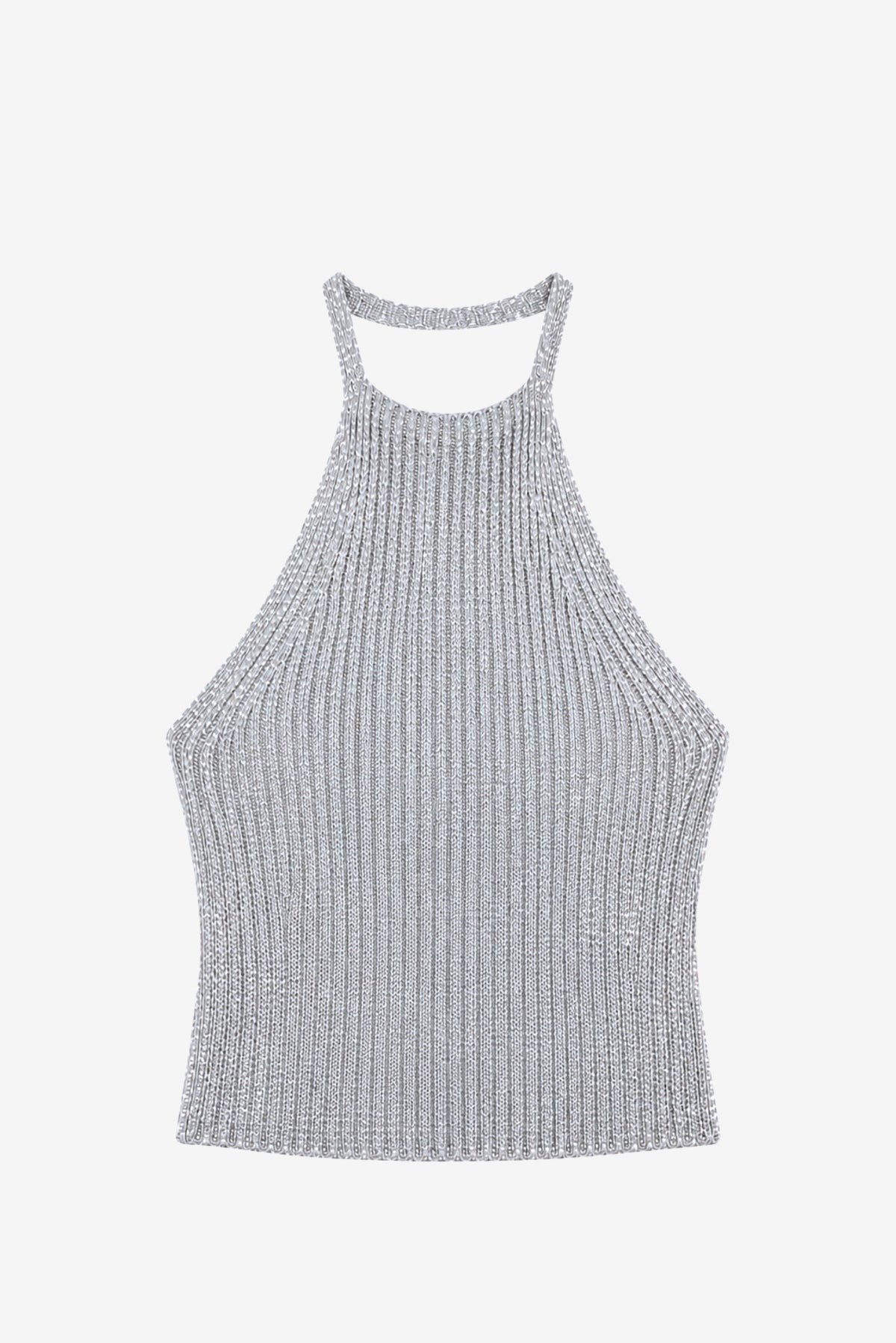 Top Viscosa Lorenza Plateado