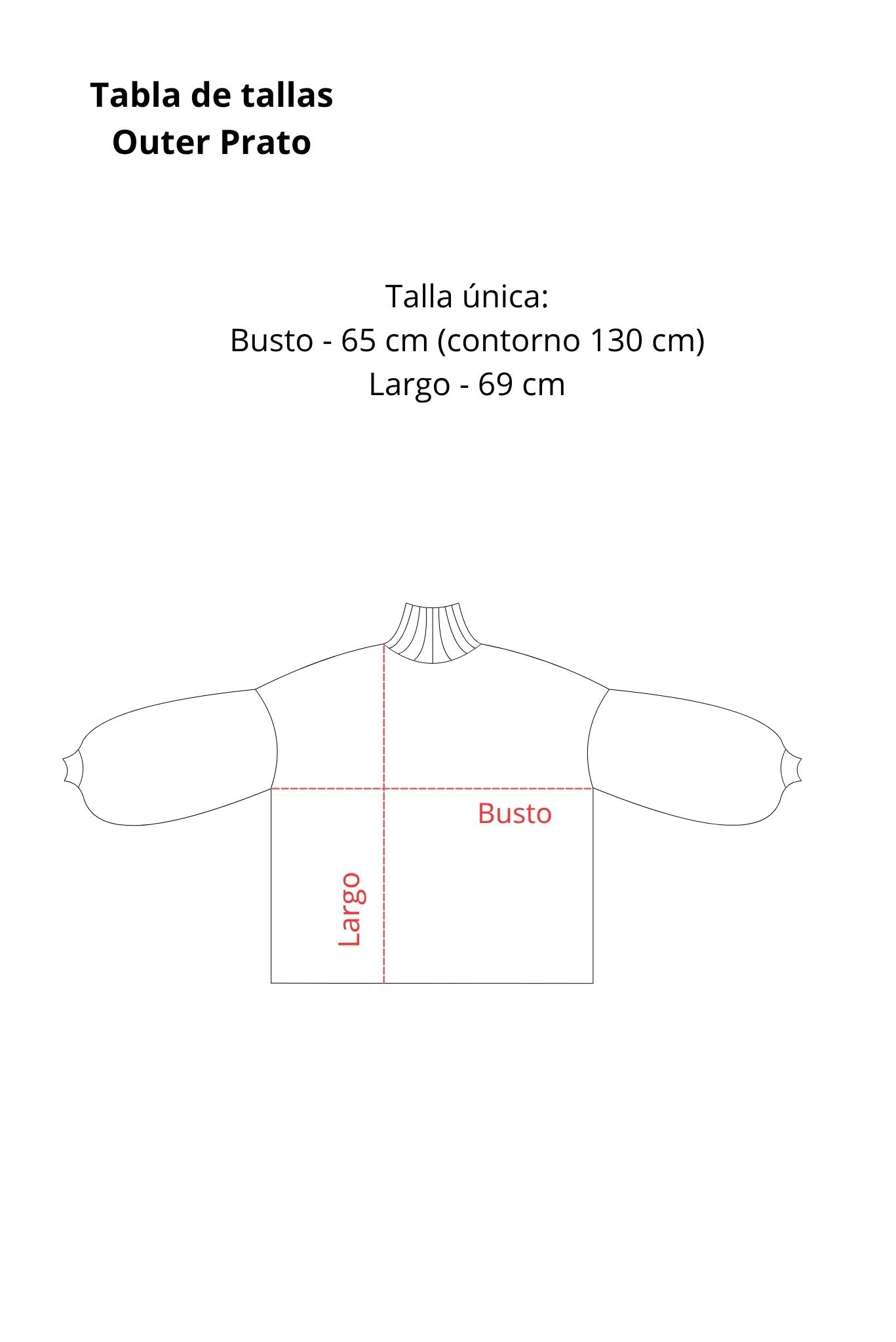 Tabla de tallas Outer Prato