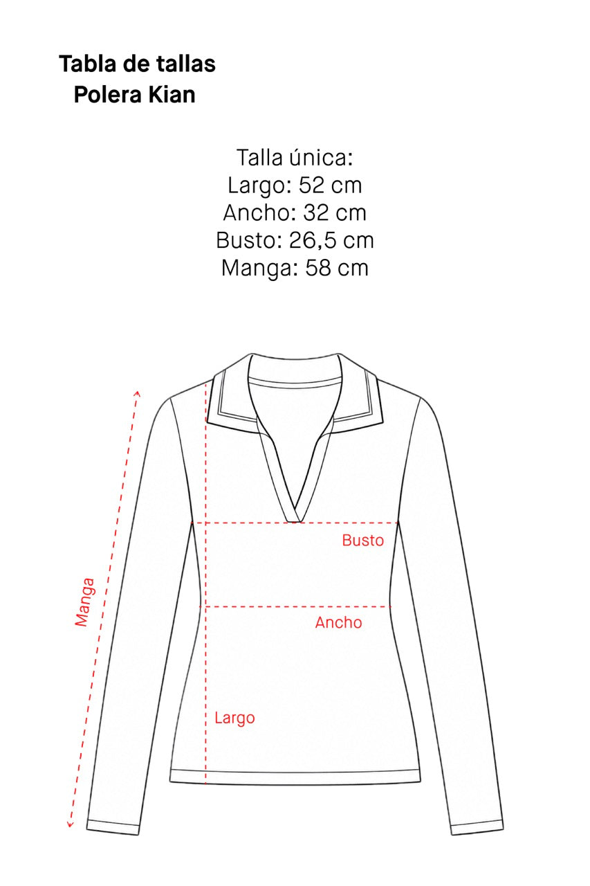 Polera Viscosa Kian Negro