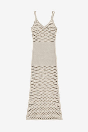 Vestido 100% Algodón Chiara Beige