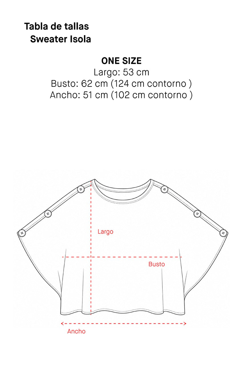 Sweater Algodón Isola Gris