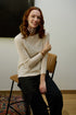 Sweater Lana y Cashmere Torino Crudo Vista Frontal