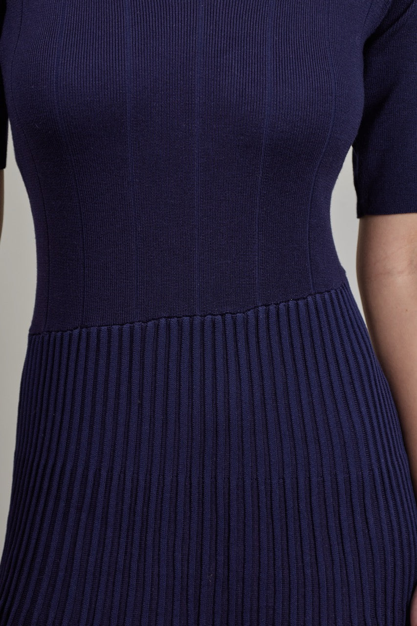 Vestido Viscosa Vetra Azul Marino