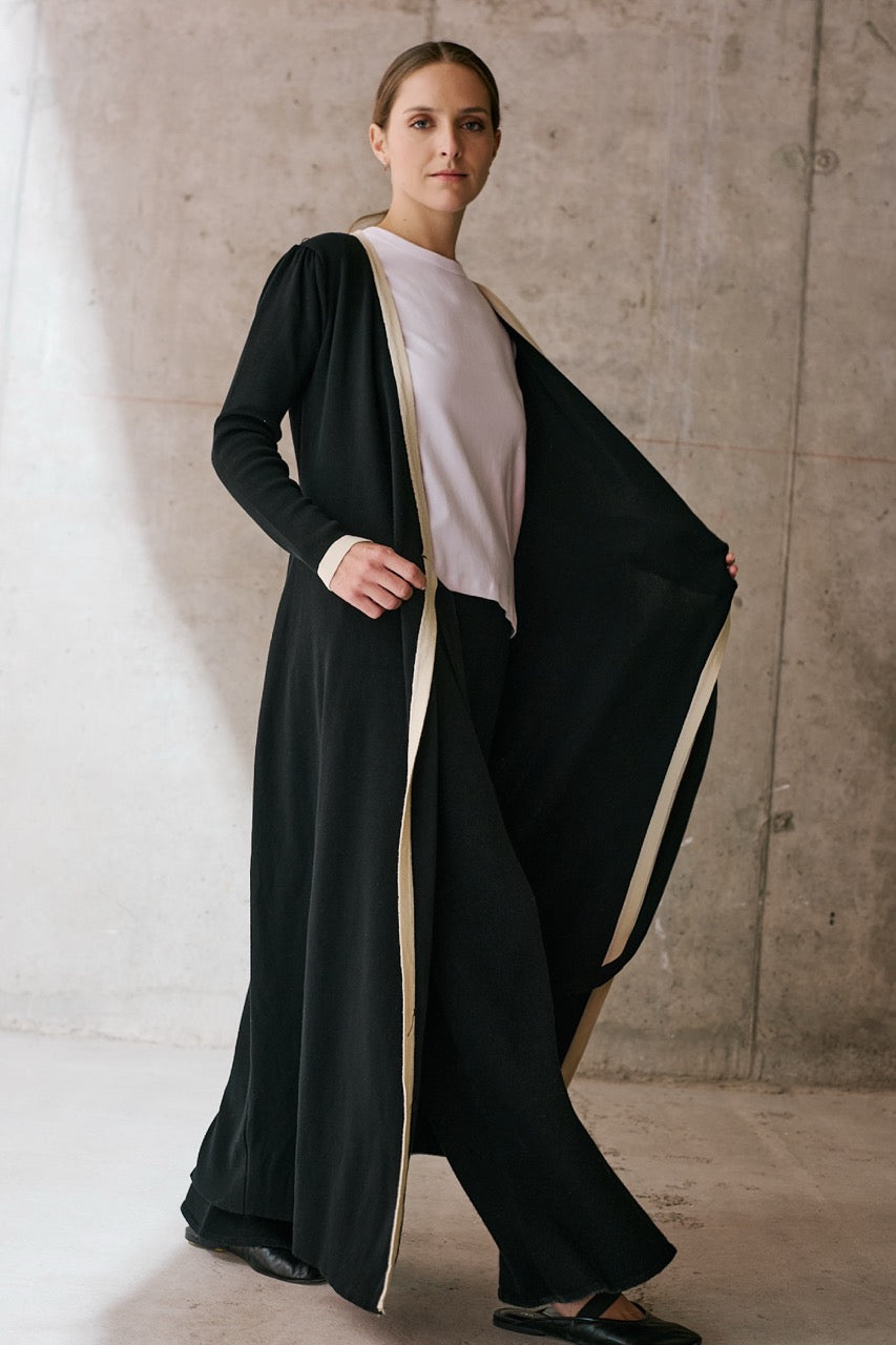 Vestido Viscosa Aila Negro Vista Lateral 2