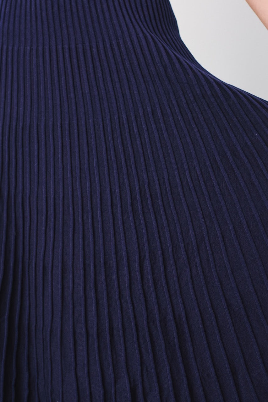 Vestido Viscosa Vetra Azul Marino Detalle 2
