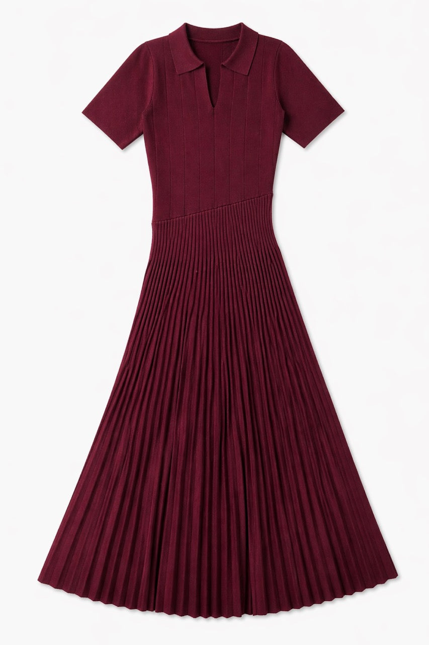 Vestido Viscosa Vetra Burdeo