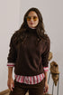Sweater Lana Vicenza Café Vista Frontal