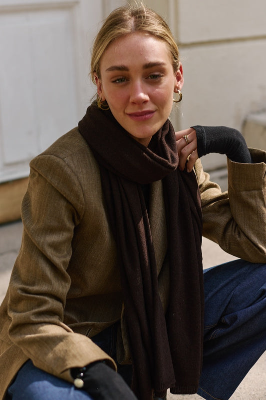 Bufanda Lana y Cashmere Bari Café
