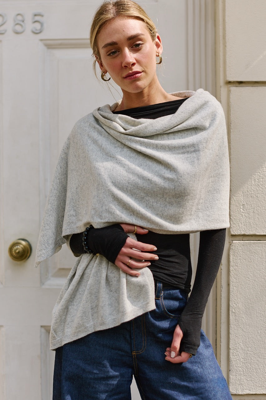 Bufanda Lana y Cashmere Firenze Gris