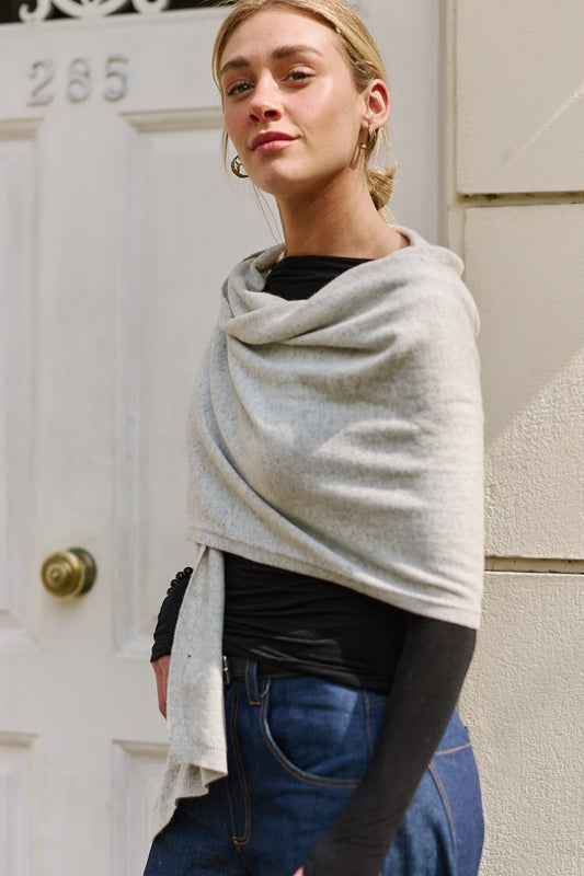 Bufanda Lana y Cashmere Firenze Gris