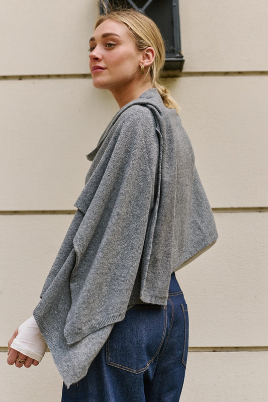 Bufanda Lana y Cashmere Torino Gris