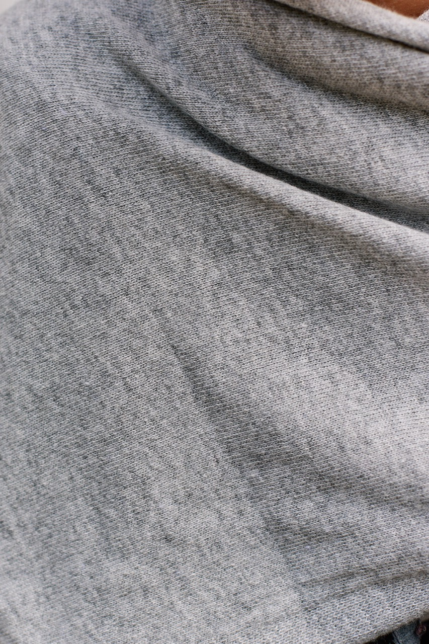Bufanda Lana y Cashmere Bari Gris Claro