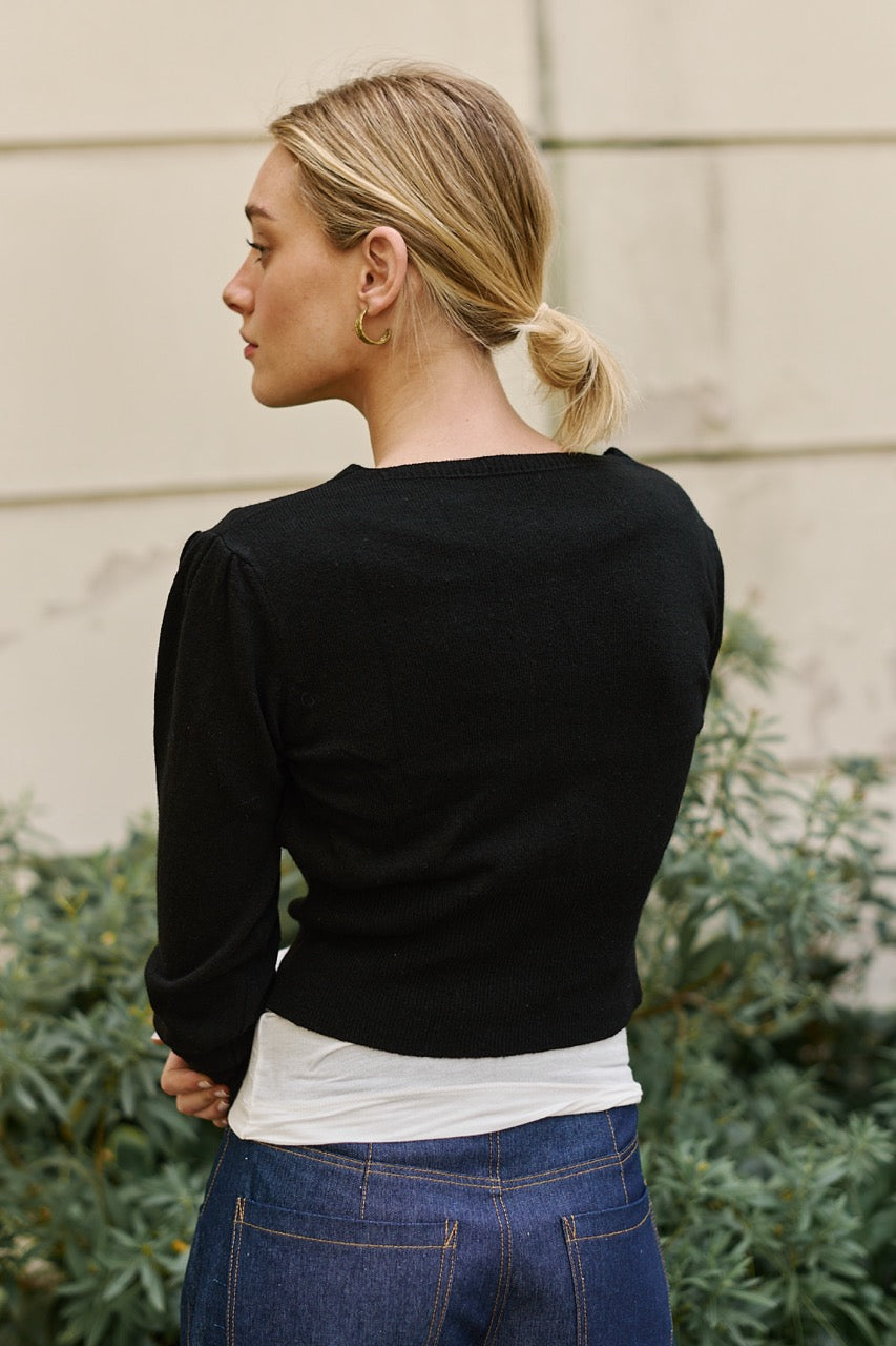 Chaleco Lana y Cashmere Aosta Negro