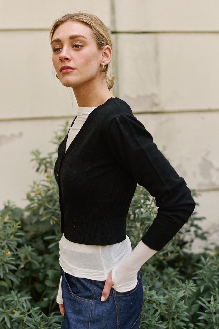 Chaleco Lana y Cashmere Aosta Negro