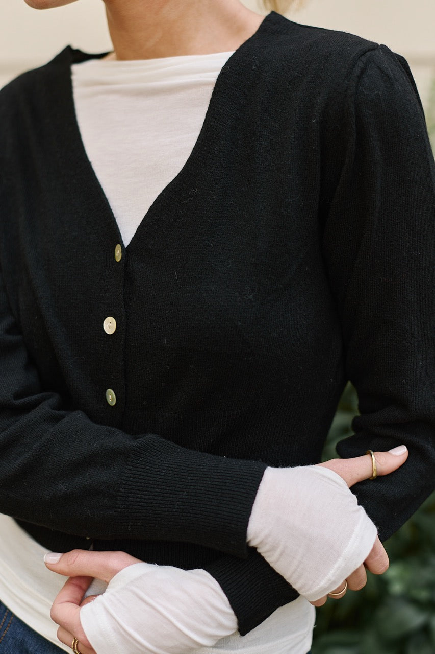 Chaleco Lana y Cashmere Aosta Negro
