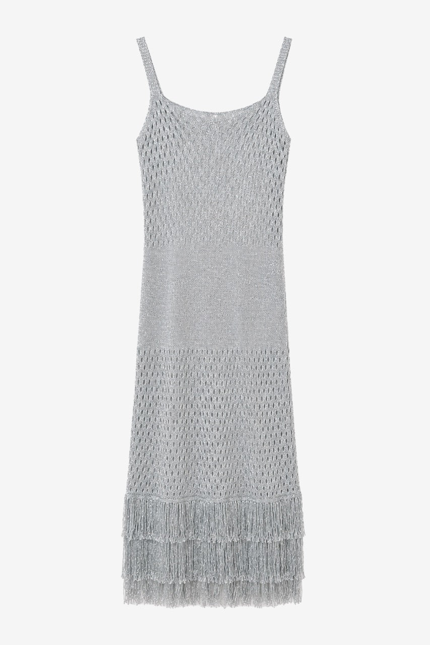 Vestido Tejido Isadora Plateado