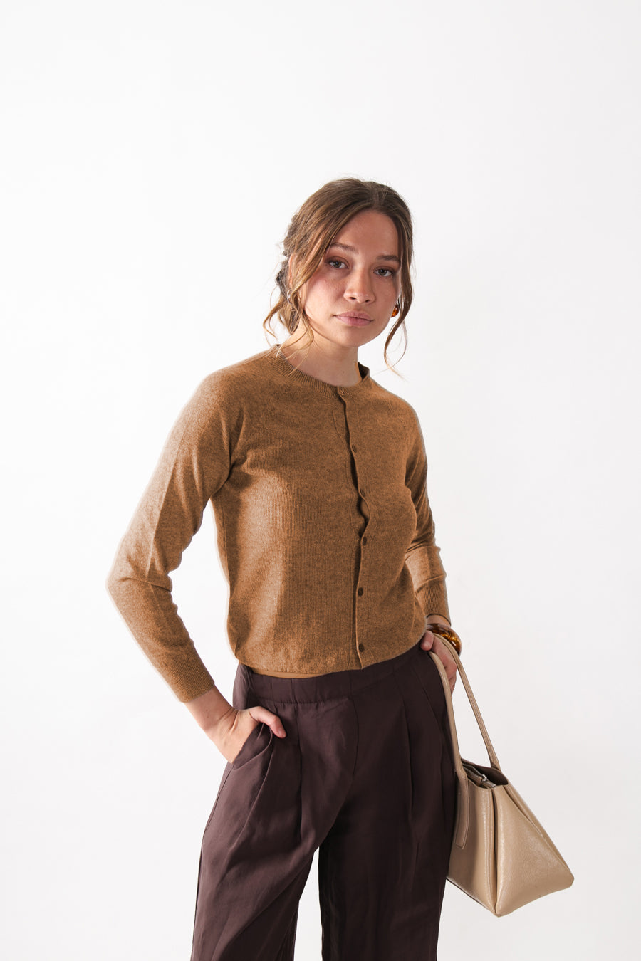 Chaleco Cashmere Leticia Camel