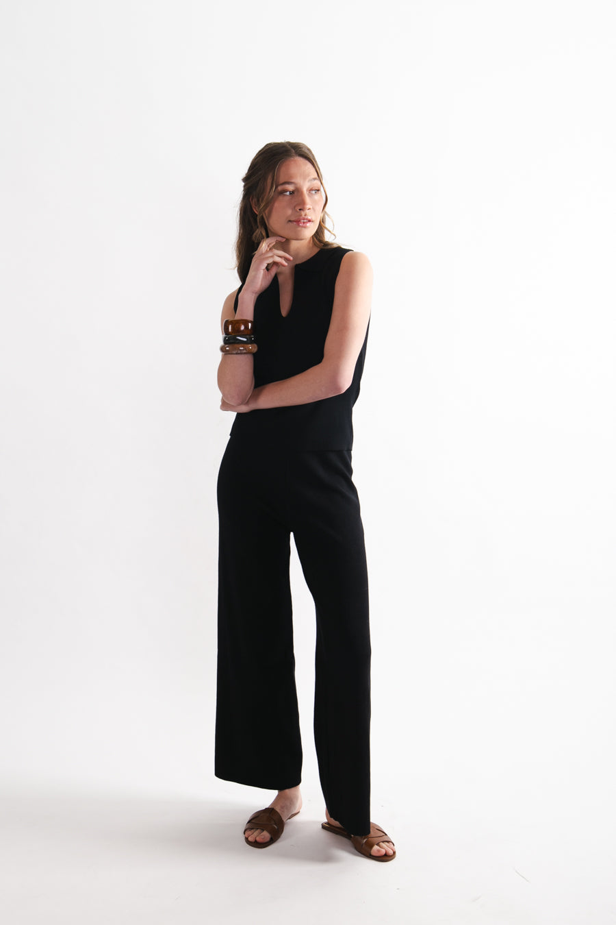 Pantalón Viscosa Debora Negro