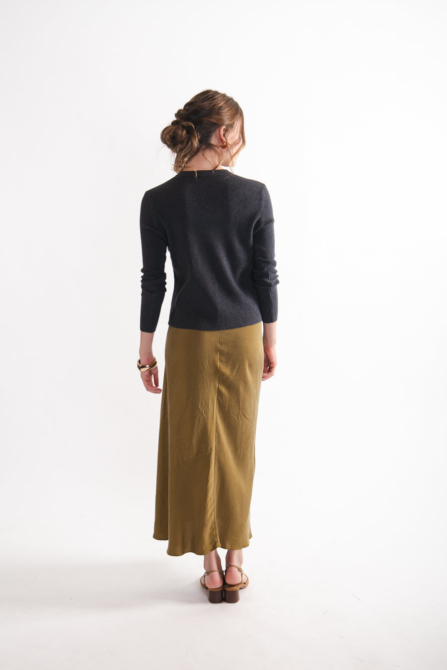 Chaleco Lana y Tencel Camila Gris Marengo