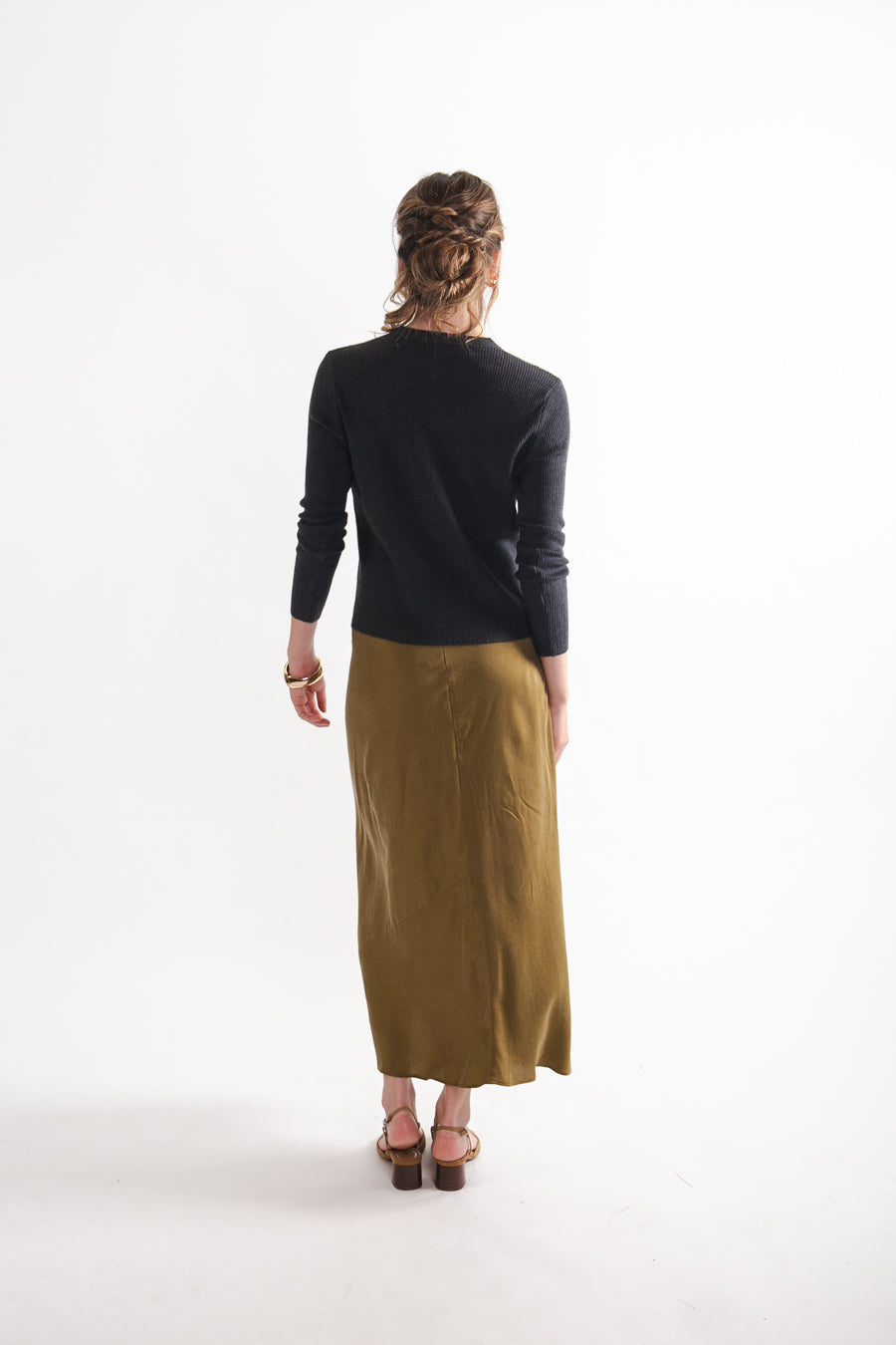 Chaleco Lana y Tencel Camila Gris Marengo