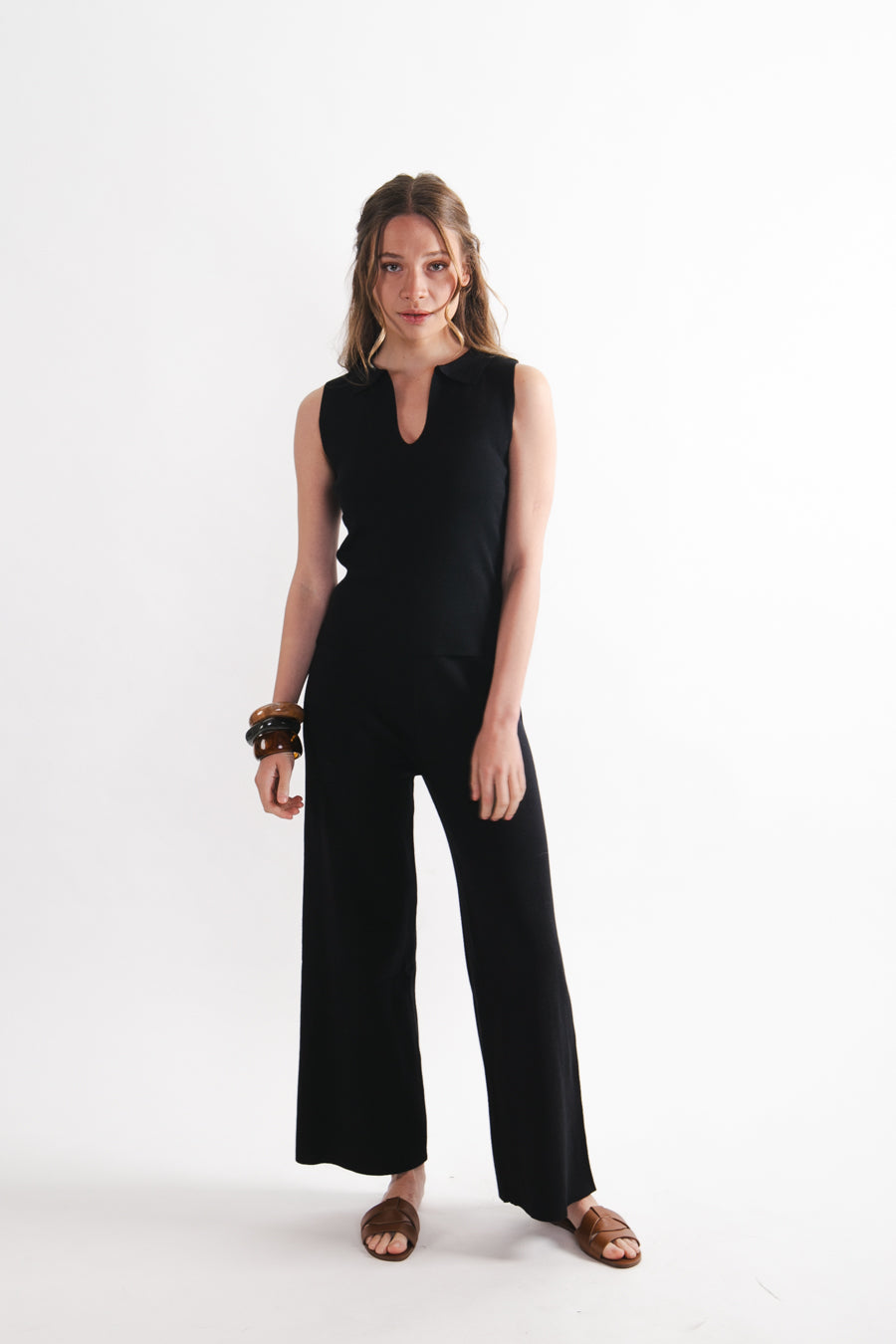 Pantalón Viscosa Debora Negro