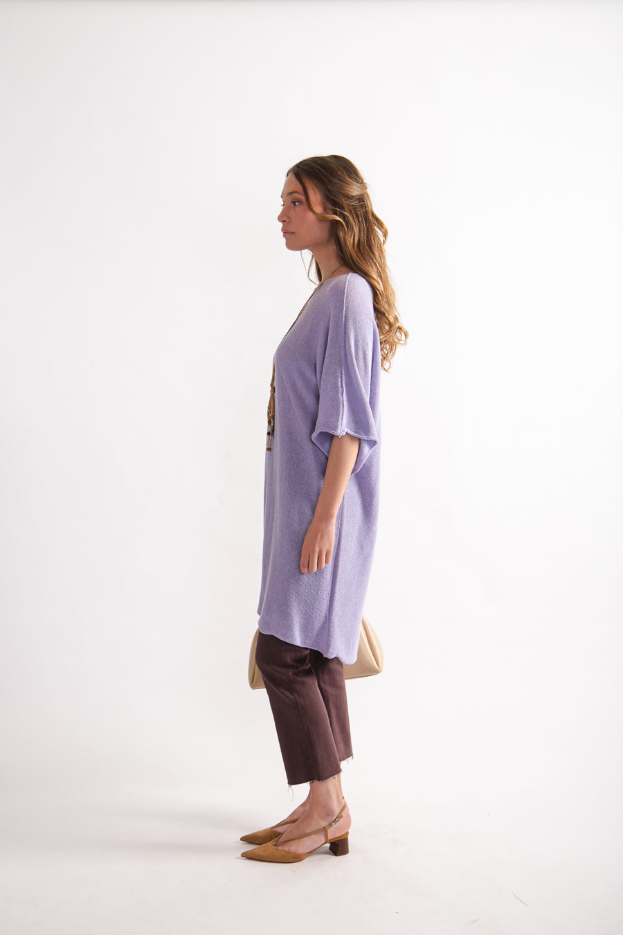 Vestido Lino y Algodón Benita Lila